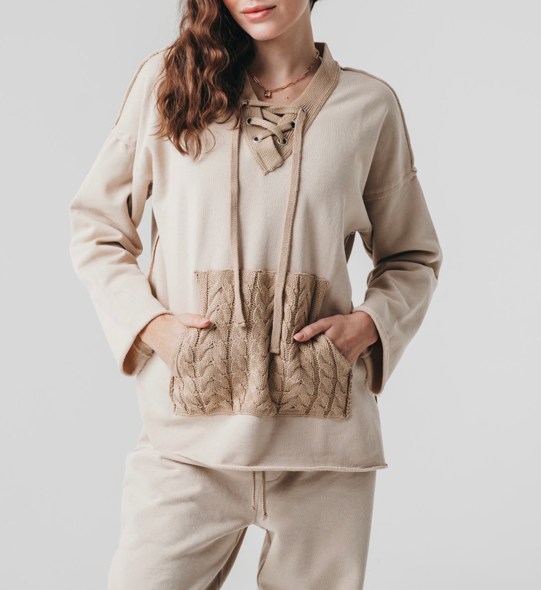 Laced Up Set | Beige
